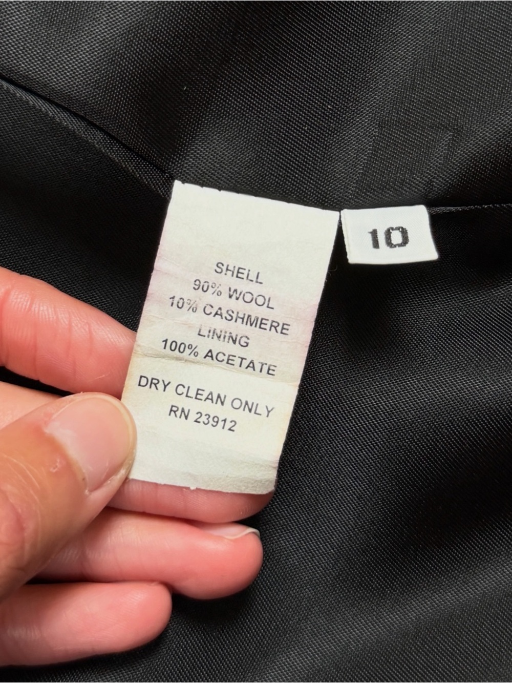 Vintage Forecaster Grey Long Wool Cashmere Overcoat Womens 10 Medium Winter Coat - Picture 5 of 10